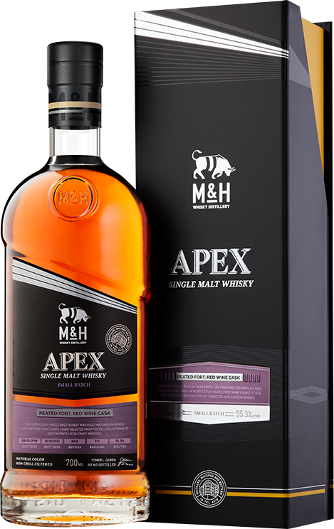 M H Apex Peated Fortified Wine Cask Single Malt M P