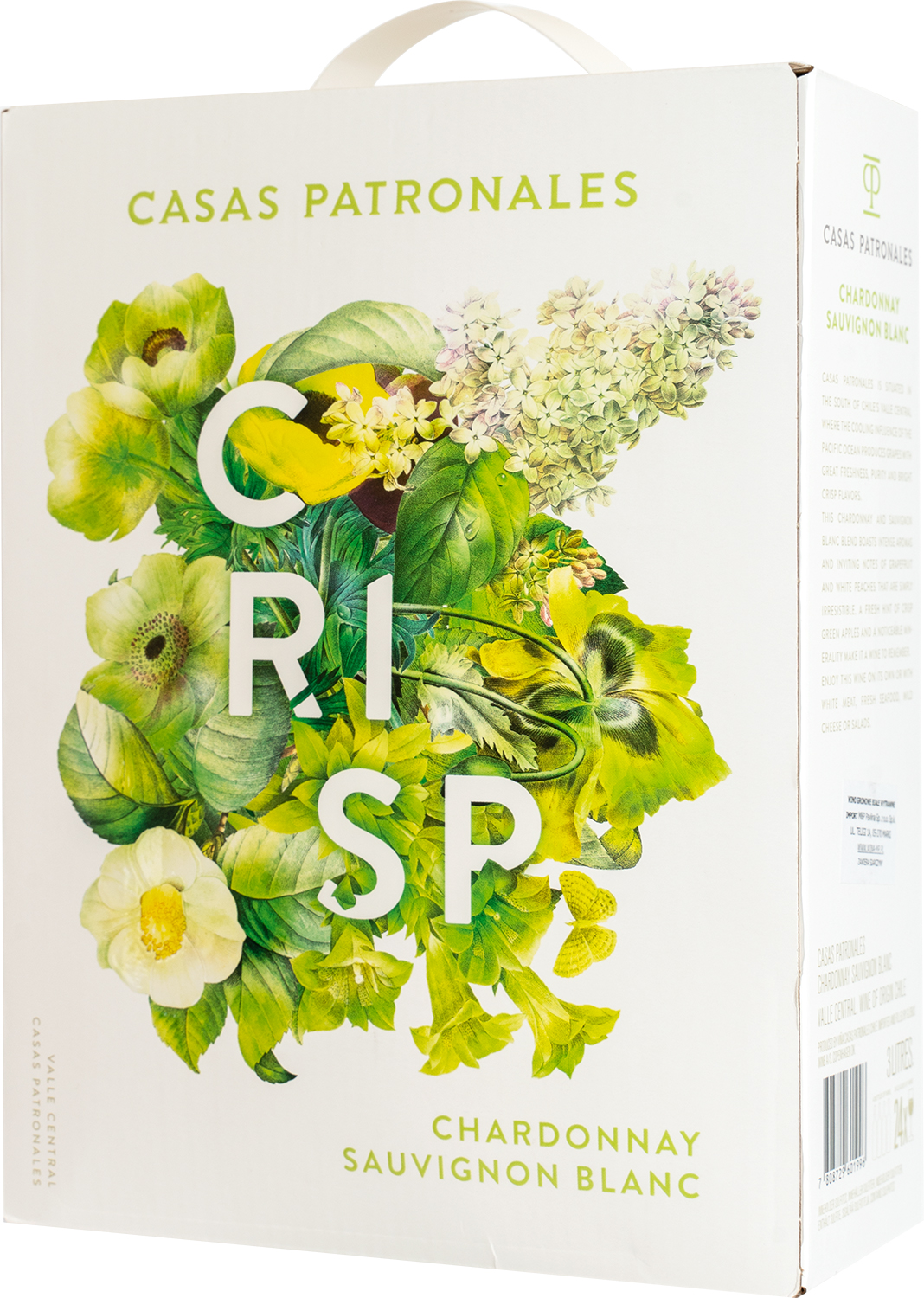 Casas Patronales BIB Chardonnay Sauvignon 2023 M P Alkohole Wina Cygara