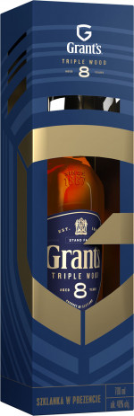 GRANTS 8 YO 0,7 + SZKLANKA
