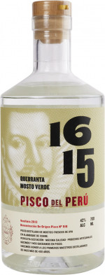 Pisco 1615 Quebranta Mosto Verde 42% 0,7L