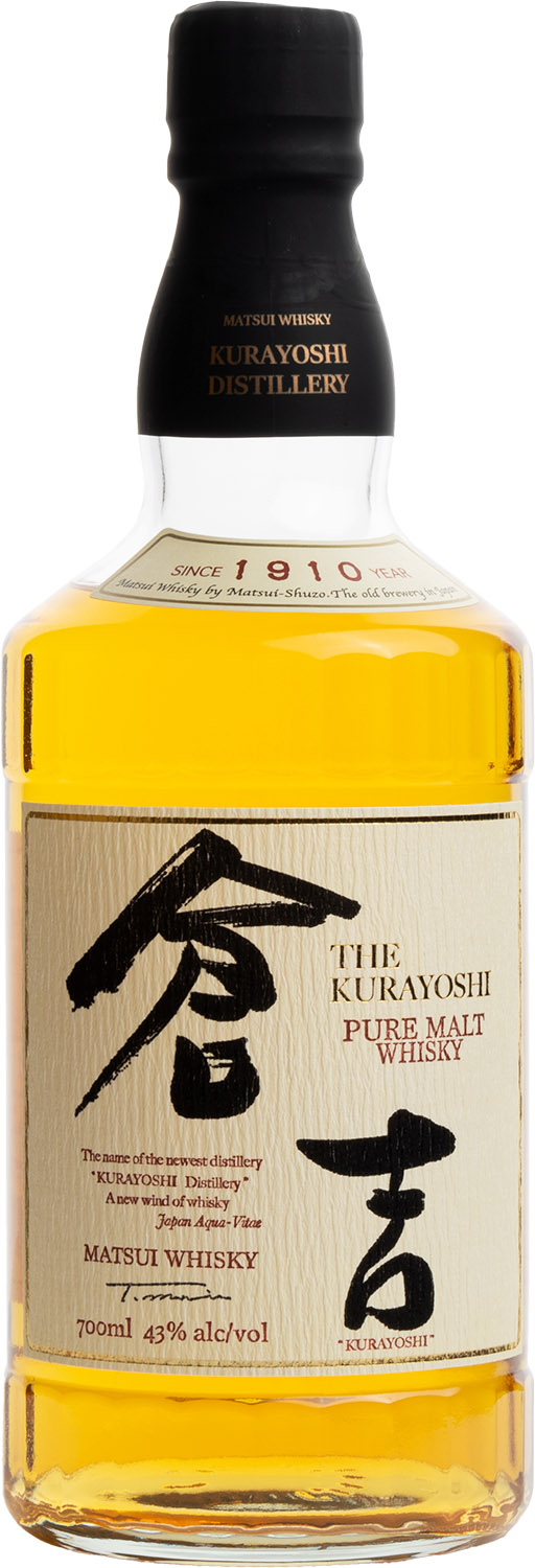✴︎倉吉✴︎The Kurayoshi Pure Malt Whisky The Kurayoshi Pure Malt 0,7 43% Kartonik - M&P Alkohole Wina