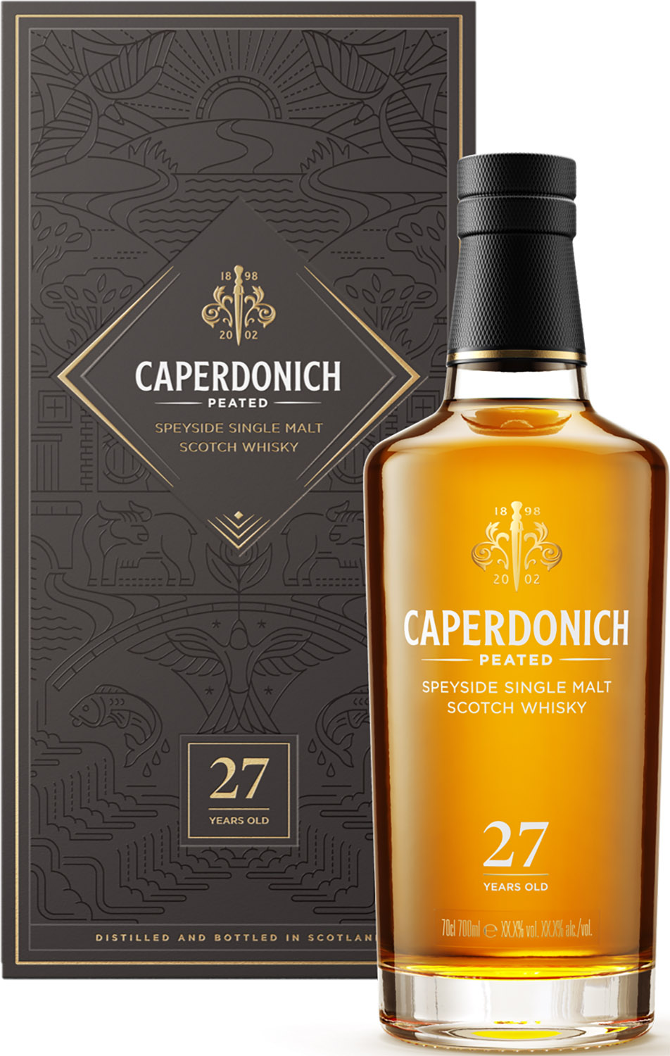 CAPERDONICH PEATED 27YO kartonik - M&P Alkohole Wina Cygara
