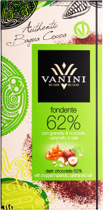 VANINI FONDENTE HAZELNUTS CARAMEL AND SALT 62% 7571 25-01-26