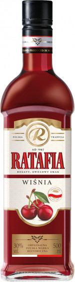 RATAFIA WIŚNIOWA 30%  0,5 L