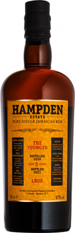 HAMPDEN 2018 LROK YOUNGER JAMAICAN RUM 47% 0,7