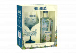 MILLHILL'S GIN LONDON DRY 0,7 + KIELISZEK