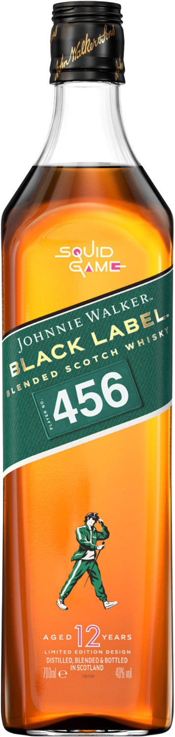 JOHNNIE WALKER BLACK LABEL 12YO 0,7L SQU - M&P Alkohole Wina Cygara
