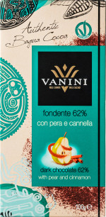VANINI DARK 62% PEAR & CINNAMON 7179 24-07-25
