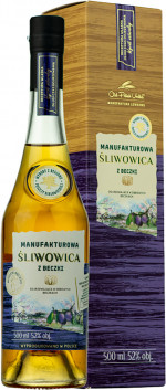 MANUFAKTUROWA ŚLIWOWICA Z BECZKI 0,5 52%