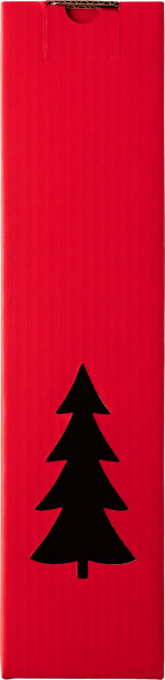 PUDEŁKO TEKTUROWE EKO NA 1BUT. CZERWONE Z CHOINKĄ