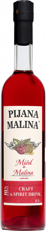 Nalewska Pijana Malina Miód&Malina 16% 0,5L