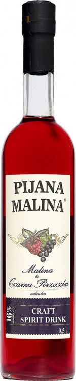 Nalewska Pijana Malina Malina&Czarna Por zeczka 0,5l 16%