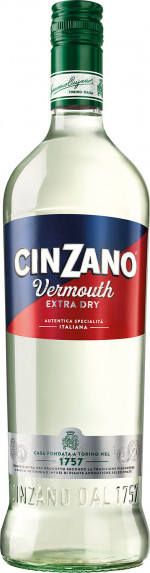 CINZANO VERMOUTH EXTRA DRY 1L
