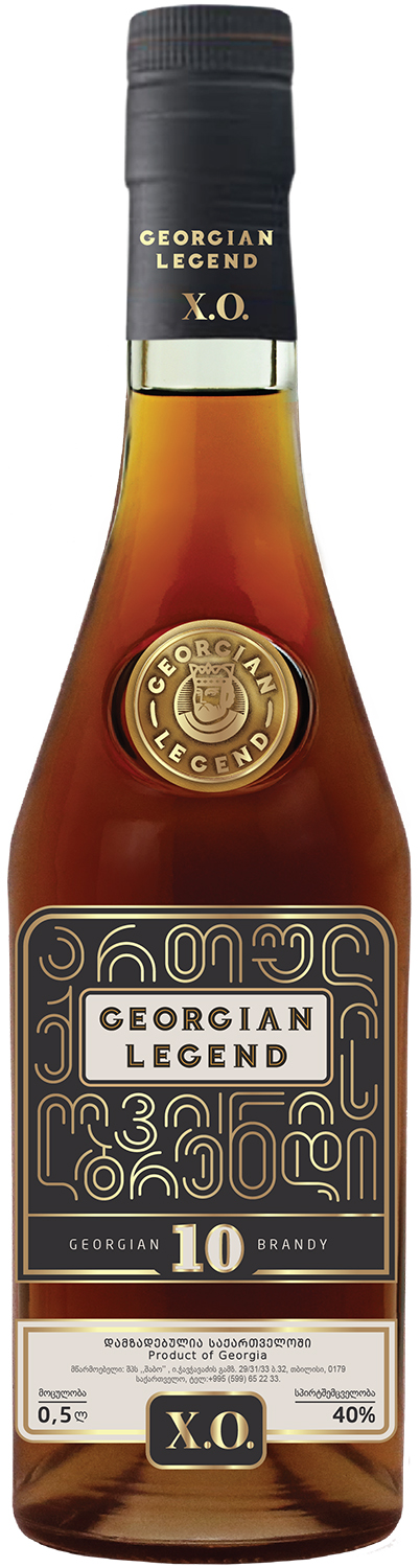 Georgian Legend Xo 10 Years 40% Brandy 0,5L - M&P Alkohole Wina Cygara