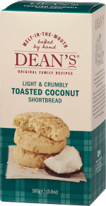 DEAN'S TOASTED COCONUT SHORTBREAD 160