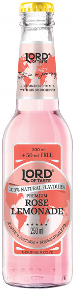 LORD OF TASTE PREMIUM ROSE LEMONADE 0,25L