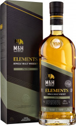 M&H ELEMENTS PEATED SINGLE MALT 0,7 46%