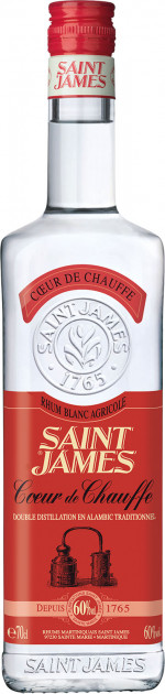 ST JAMES COEUR DE CHAUFFE RHUM BLANC 60% 0,7