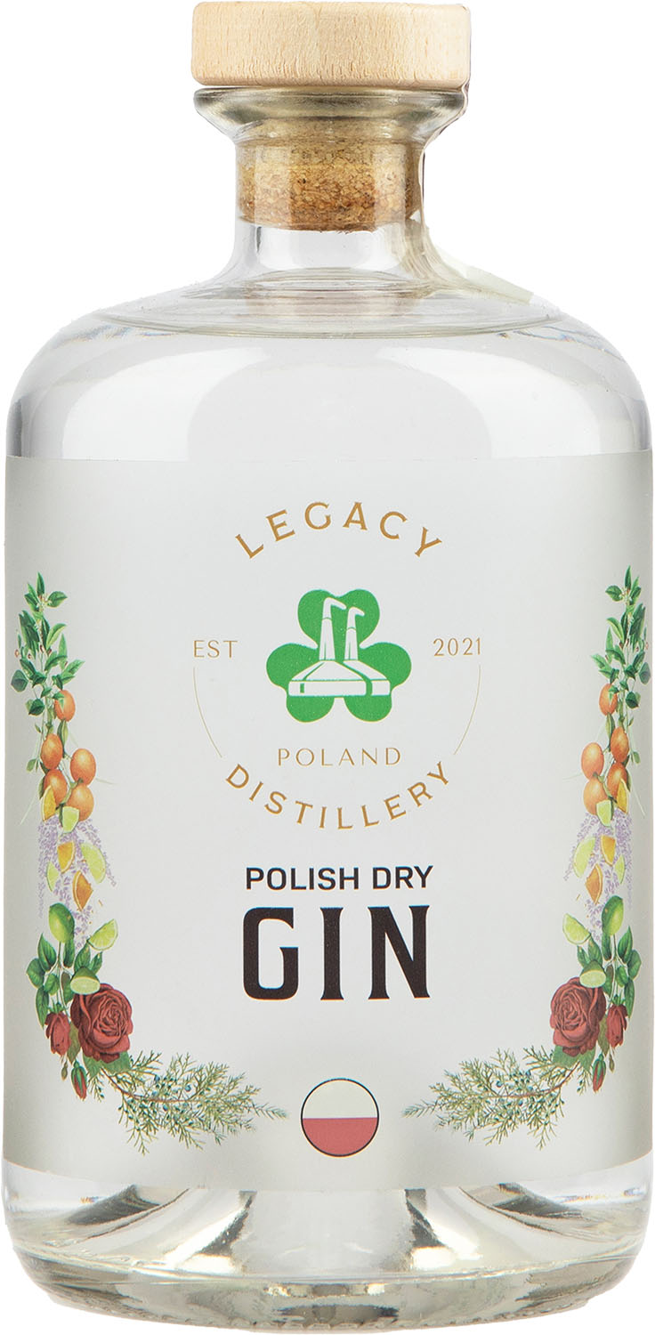 LEGACY POLISH DRY GIN 0,7 42 M&P Alkohole Wina Cygara
