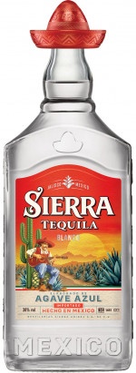 SIERRA SILVER TEQUILA 0,7 38%  goła