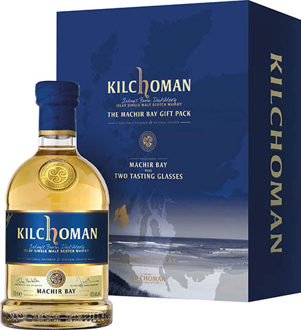 Kilchoman Single Malt Machir Bay + 2 Szklanki Glencairn
