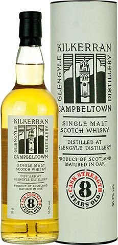 KILKERRAN 8 YO CASK STRENGHT 55,7% 0,7L