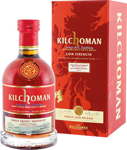 KILCHOMAN SINGLE CASK 615/11 57% SHERRY