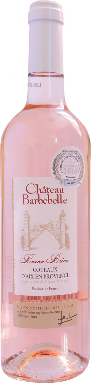 Chateau Barbebelle Baron Brice Rose 2018