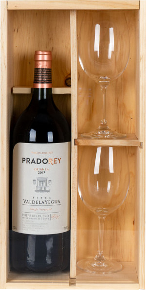 Pradorey Crianza 1,5l Skrzynka+Kieliszki